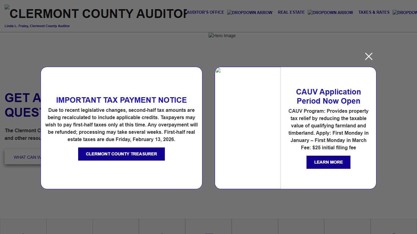 Home - Clermont County Auditor